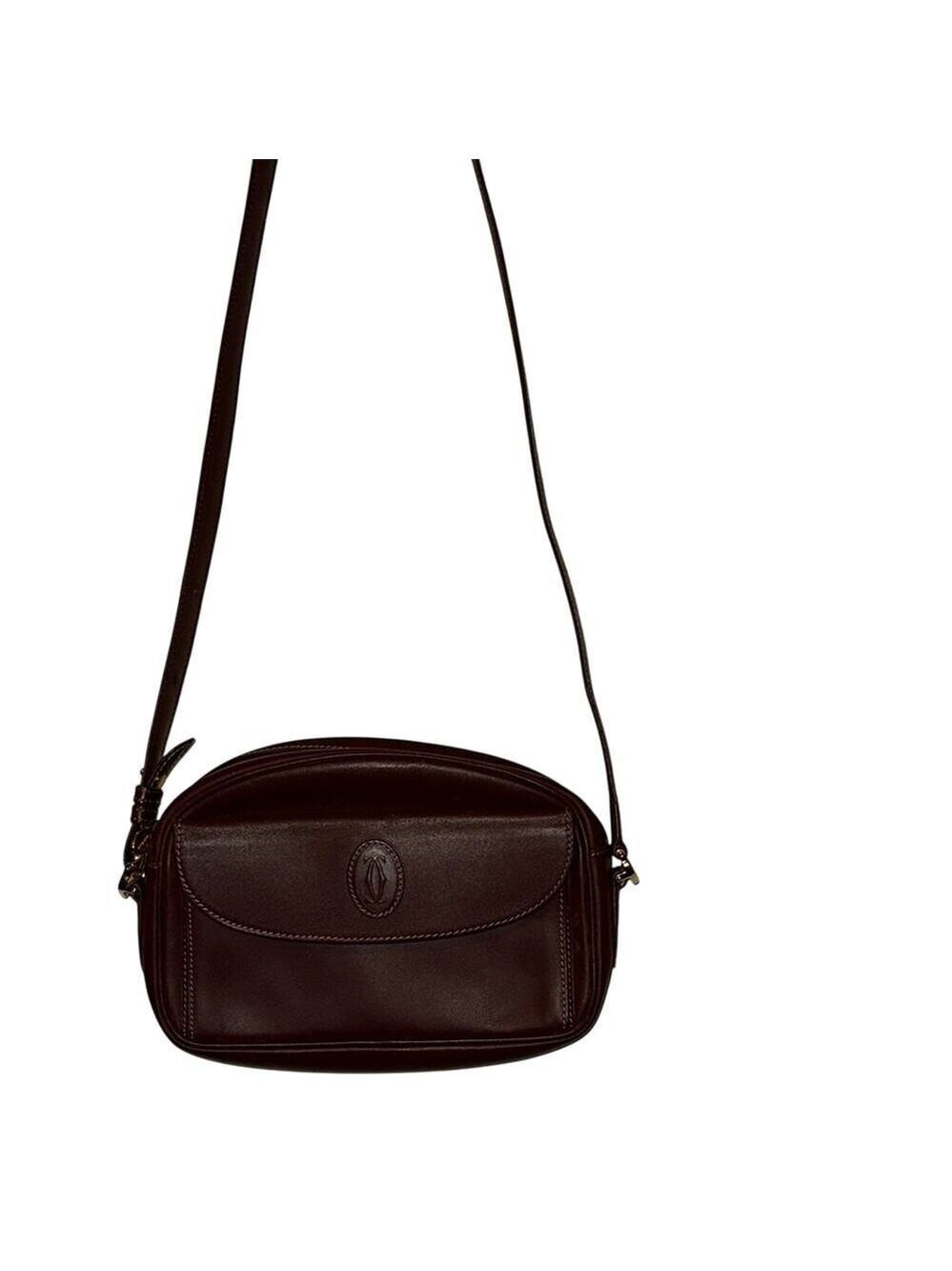 Cartier Must De Cartier Bordeaux leather crossbody Bag